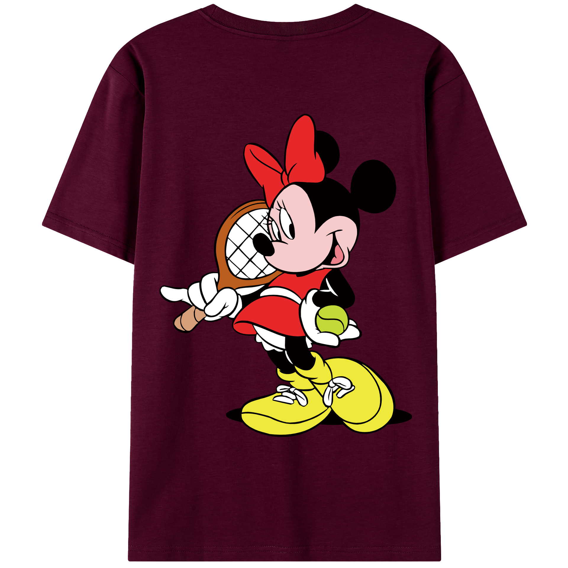 （画像用） ミッキーマウス Mickey Mouse レディース半袖Tシャツ(バックプリント)